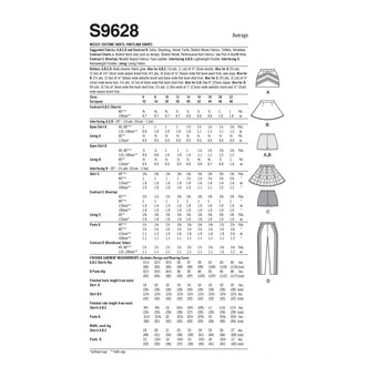 Simplicity Women's Costume  Sewing Pattern S9628 (R5 14-22)